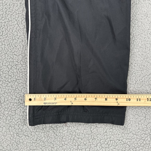 CCM Face Off Collection Pants Men Medium Black Grey Stripe Mesh Lined Ankle Zip - Picture 9 of 16